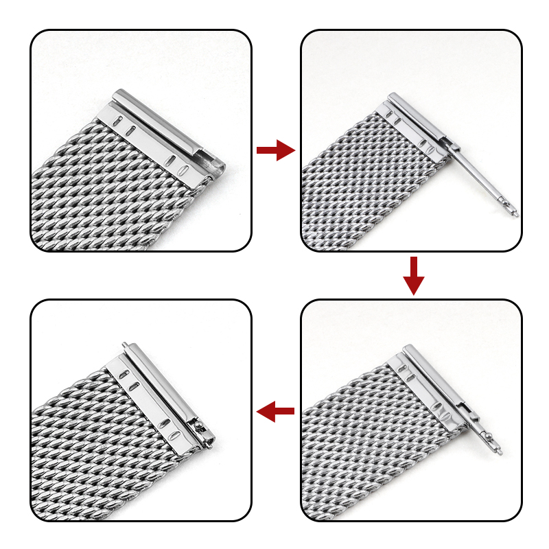 Paski 18mm 20mm 22mm 24mm Uniw – Mesh Strap Metal recenzja i cena